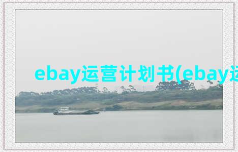 ebay运营计划书(ebay运营方案)