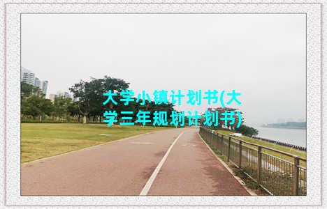 大学小镇计划书(大学三年规划计划书)